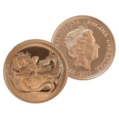 2018 St George and the Dragon Proof Gold Sovereign Coin – Gibraltar Issue