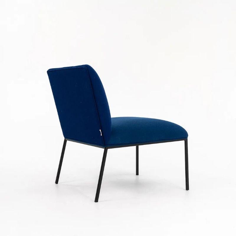 2018 Stefan Borselius for Fogia Tondo Lounge Chair in Blue Fabric 4x Available For Sale 3