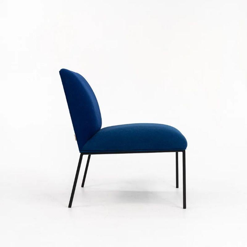 2018 Stefan Borselius for Fogia Tondo Lounge Chair in Blue Fabric 4x Available For Sale 4