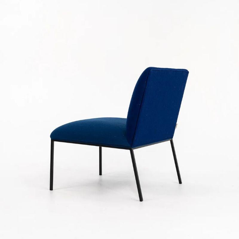 2018 Stefan Borselius for Fogia Tondo Lounge Chair in Blue Fabric 4x Available In Good Condition For Sale In Philadelphia, PA