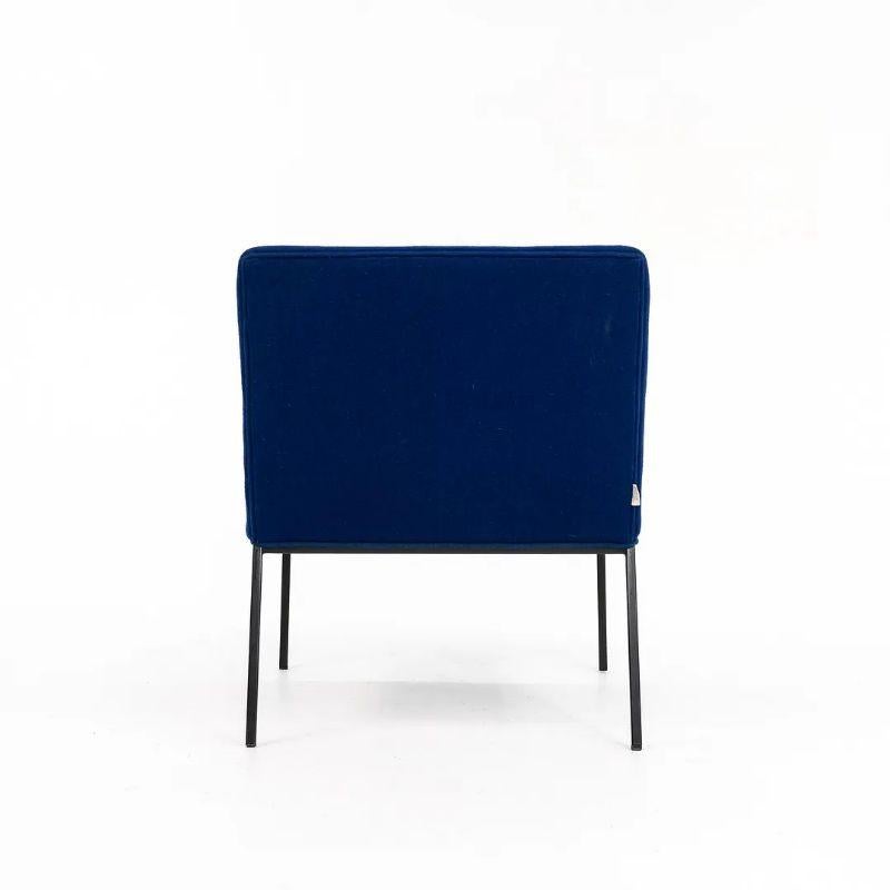 Contemporary 2018 Stefan Borselius for Fogia Tondo Lounge Chair in Blue Fabric 4x Available For Sale