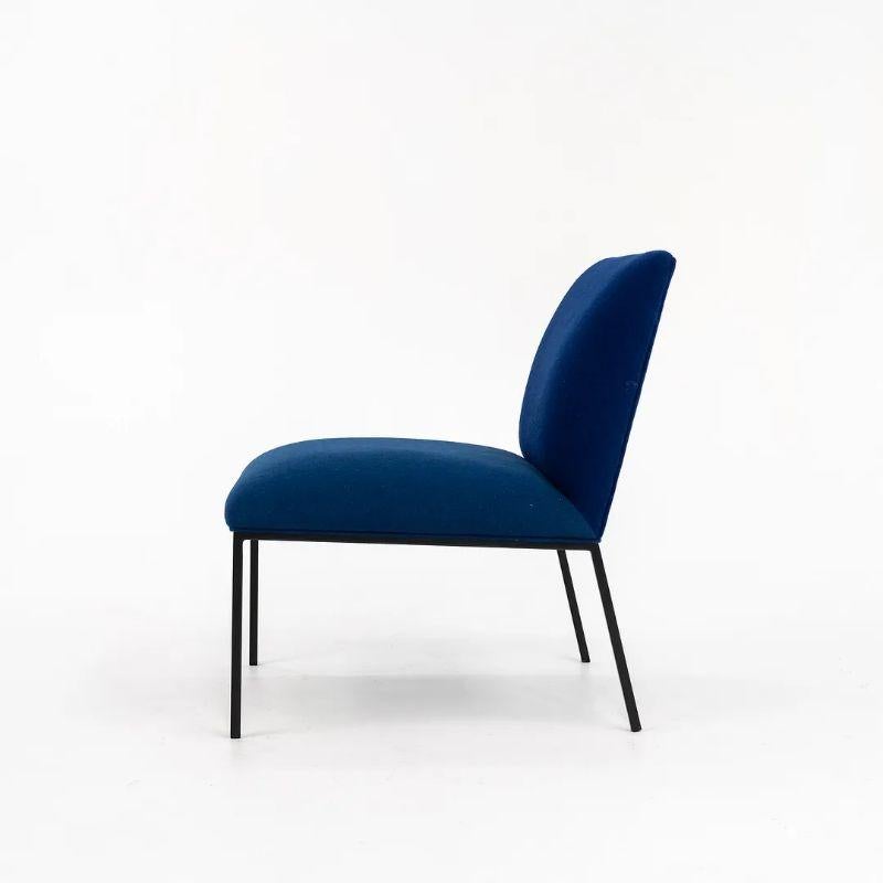 2018 Stefan Borselius for Fogia Tondo Lounge Chair in Blue Fabric 4x Available For Sale 1