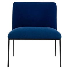 2018 Stefan Borselius for Fogia Tondo Lounge Chair in Blue Fabric 4x Available