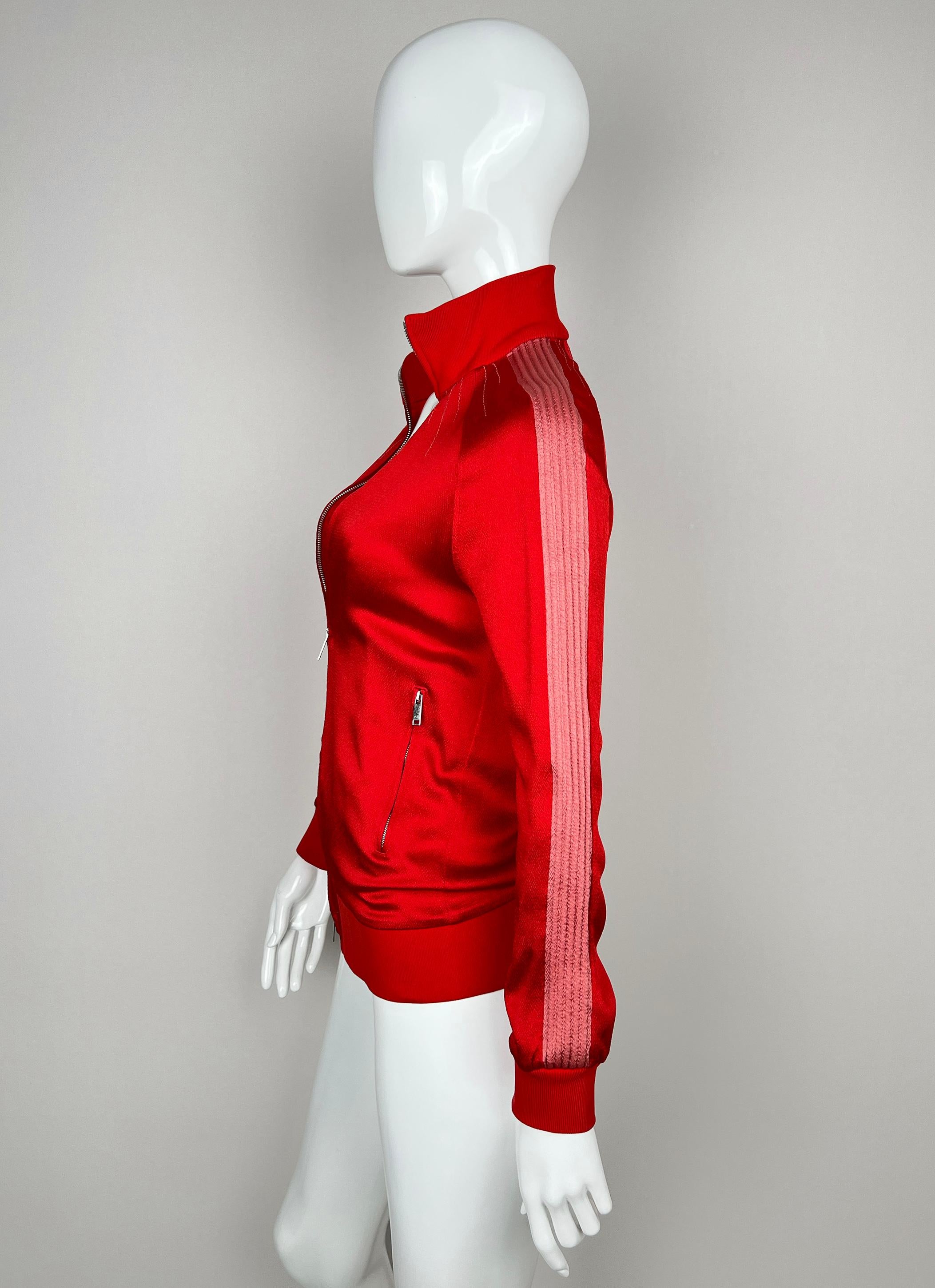 2018 Valentino Garavani textured trim tracksuit zip jacket For Sale 14