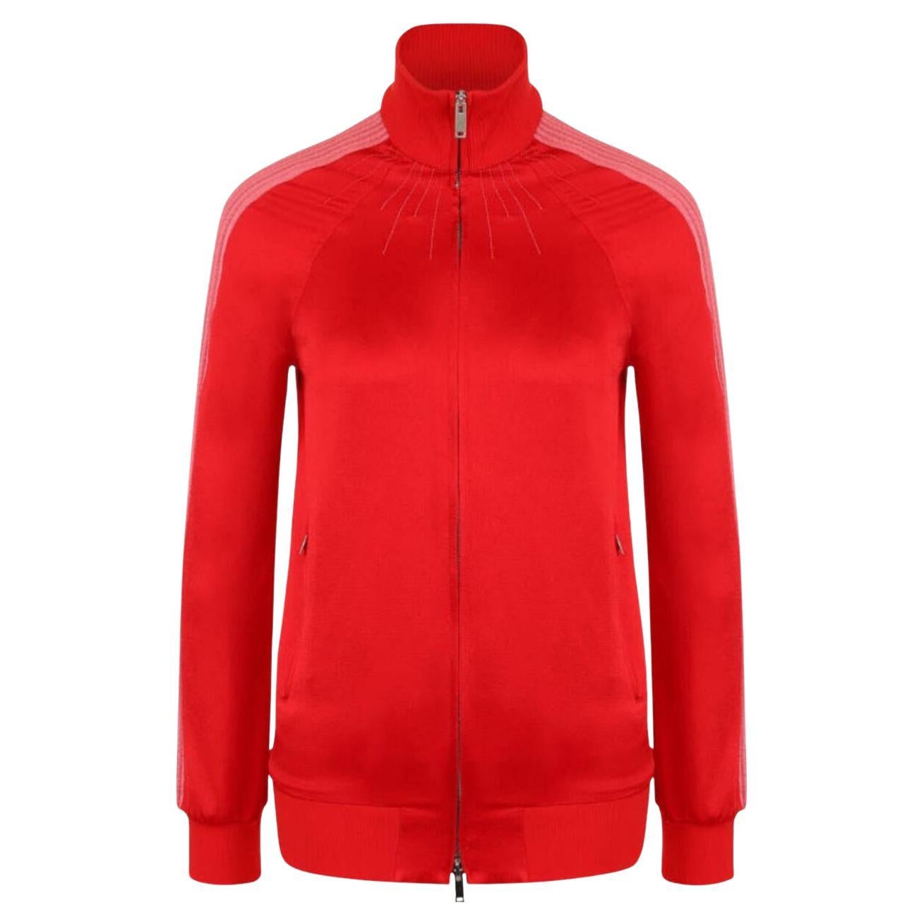 2018 Valentino Garavani textured trim tracksuit zip jacket For Sale