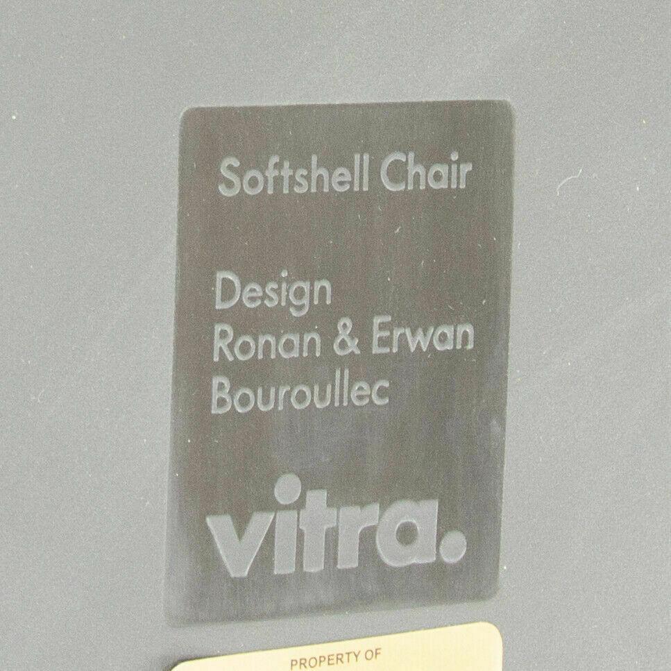 2018 Vitra Softshell Side Chair w/ Dark Blue Fabric by Ronan & Erwan Bouroullec For Sale 3
