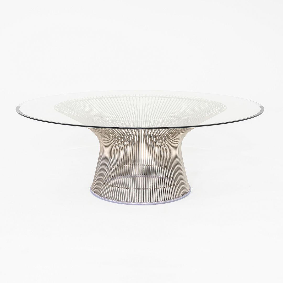 Américain 2018 Warren Platner for Knoll Table basse avec plateau en verre 42