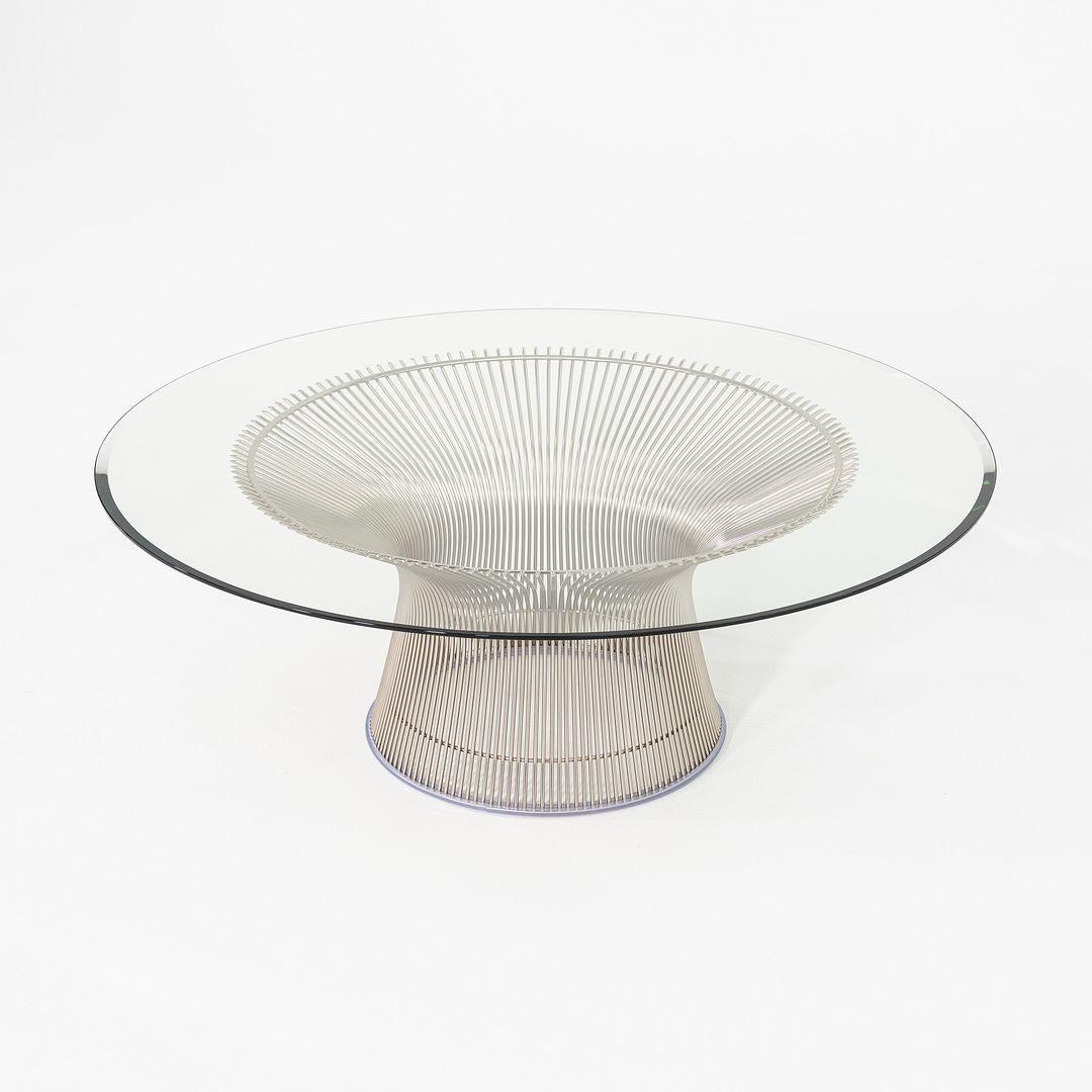 2018 Warren Platner for Knoll Table basse avec plateau en verre 42