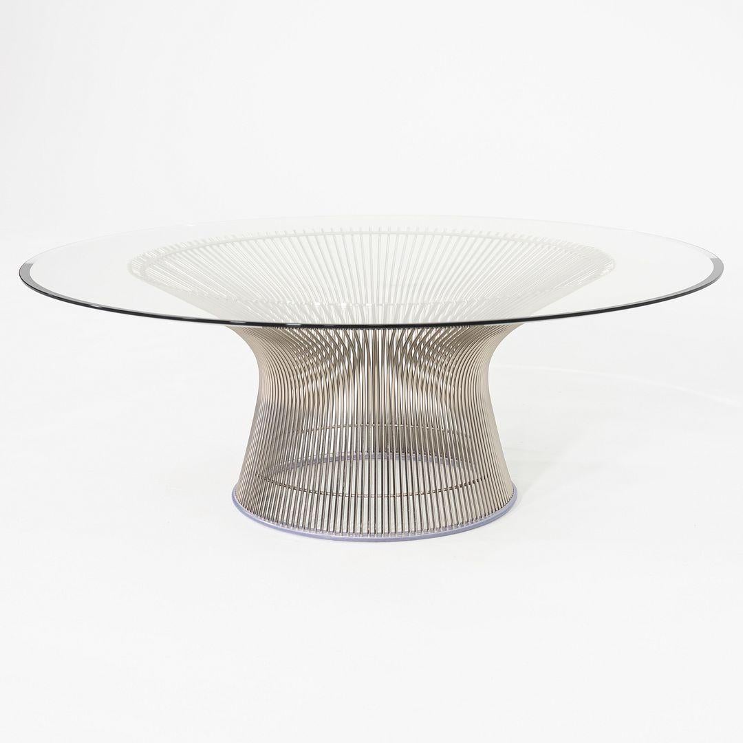 XXIe siècle et contemporain 2018 Warren Platner for Knoll Table basse avec plateau en verre 42
