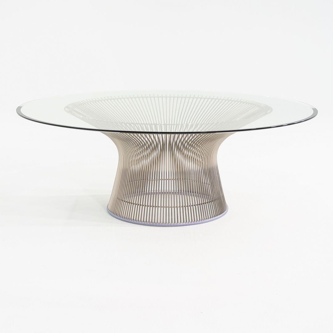 2018 Warren Platner for Knoll Table basse avec plateau en verre 42