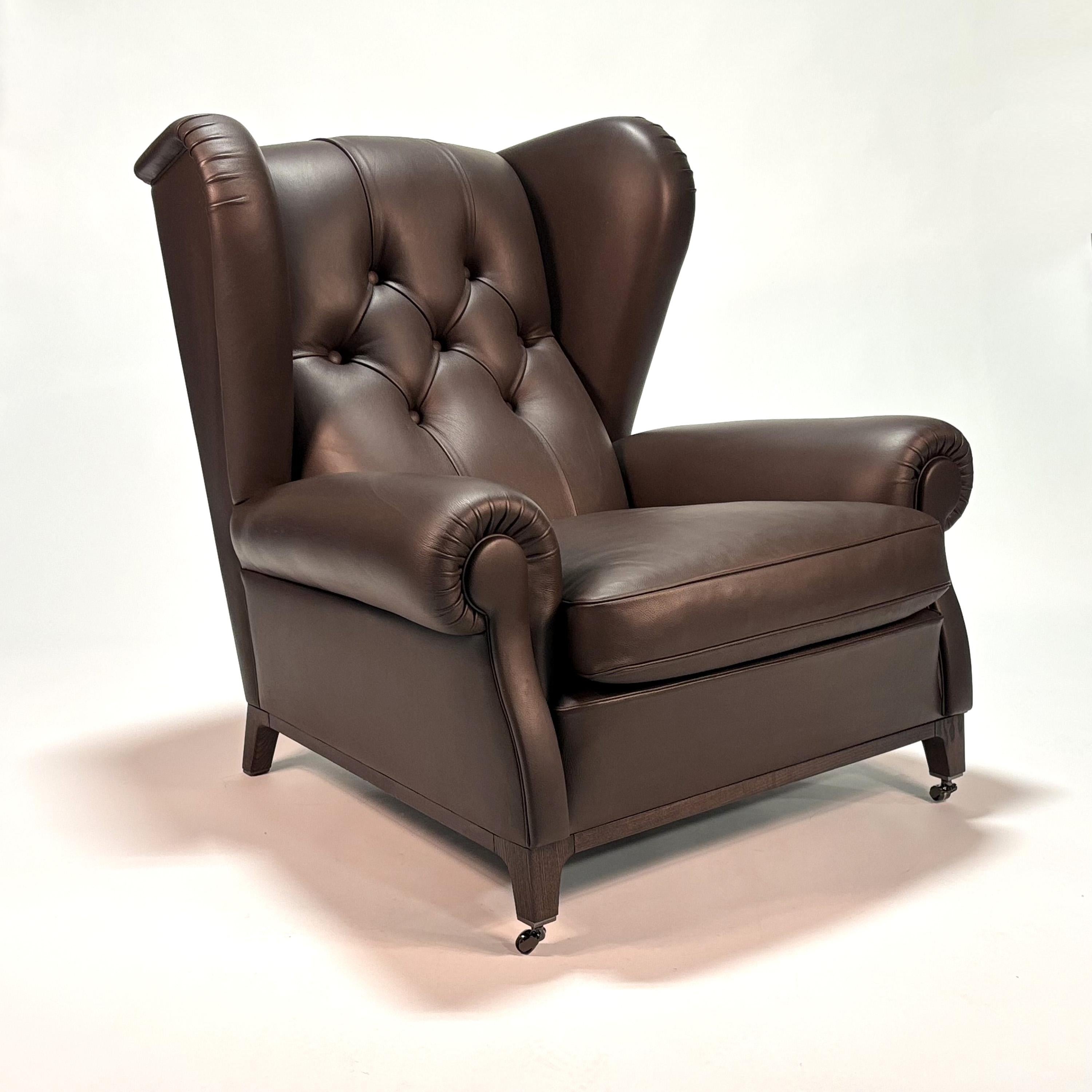 2019 Armchair by Roberto Lazzeroni & Poltrona Frau In Good Condition In Doral, FL