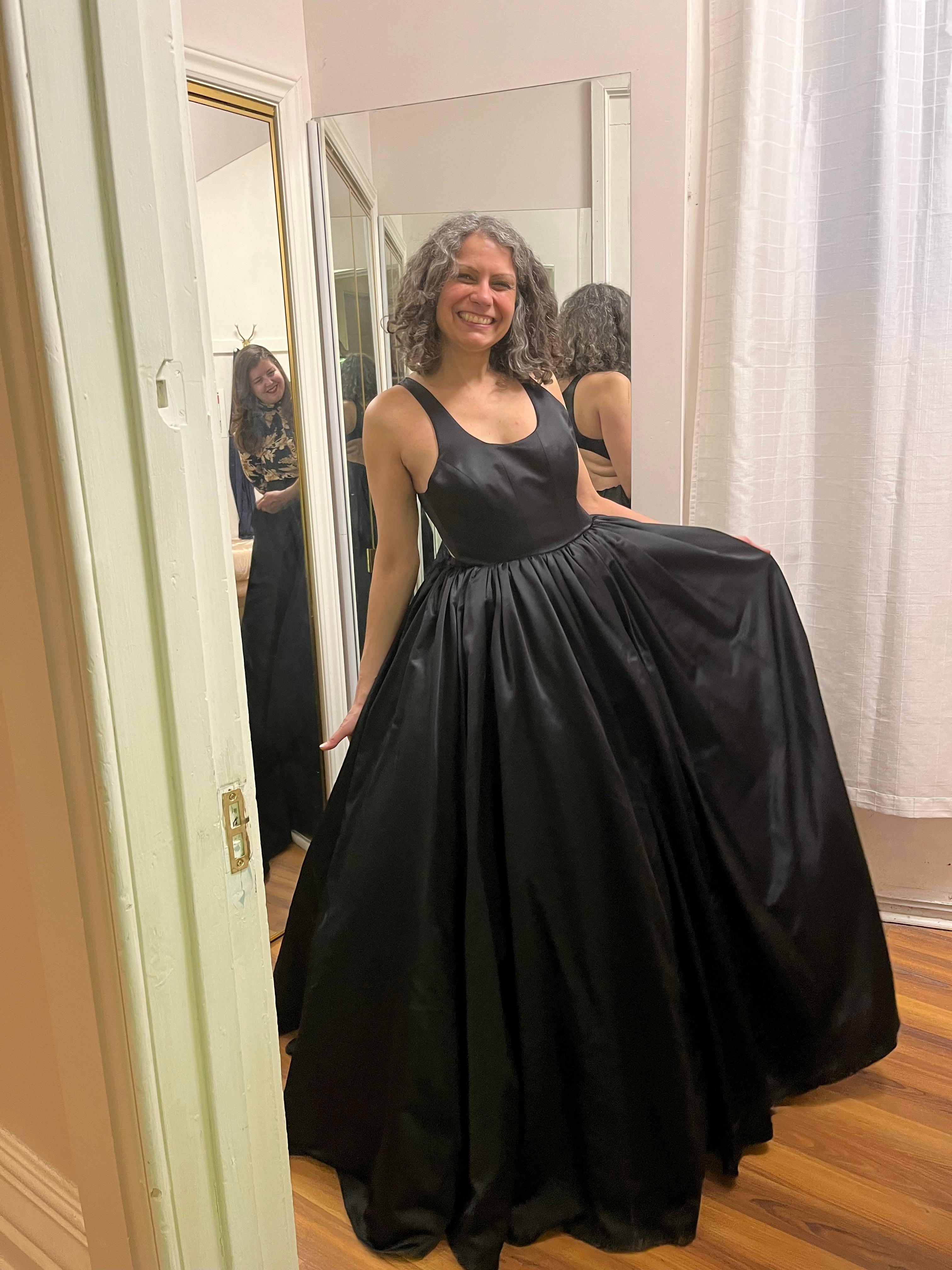 2019 Brandon Maxwell Satin Gown as Worn by Lady Gaga 4-6 5