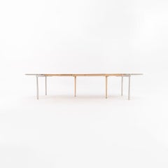 2019 Carl Hansen CH336 Extension Dining Table in White Laminate w/ Steel Legs