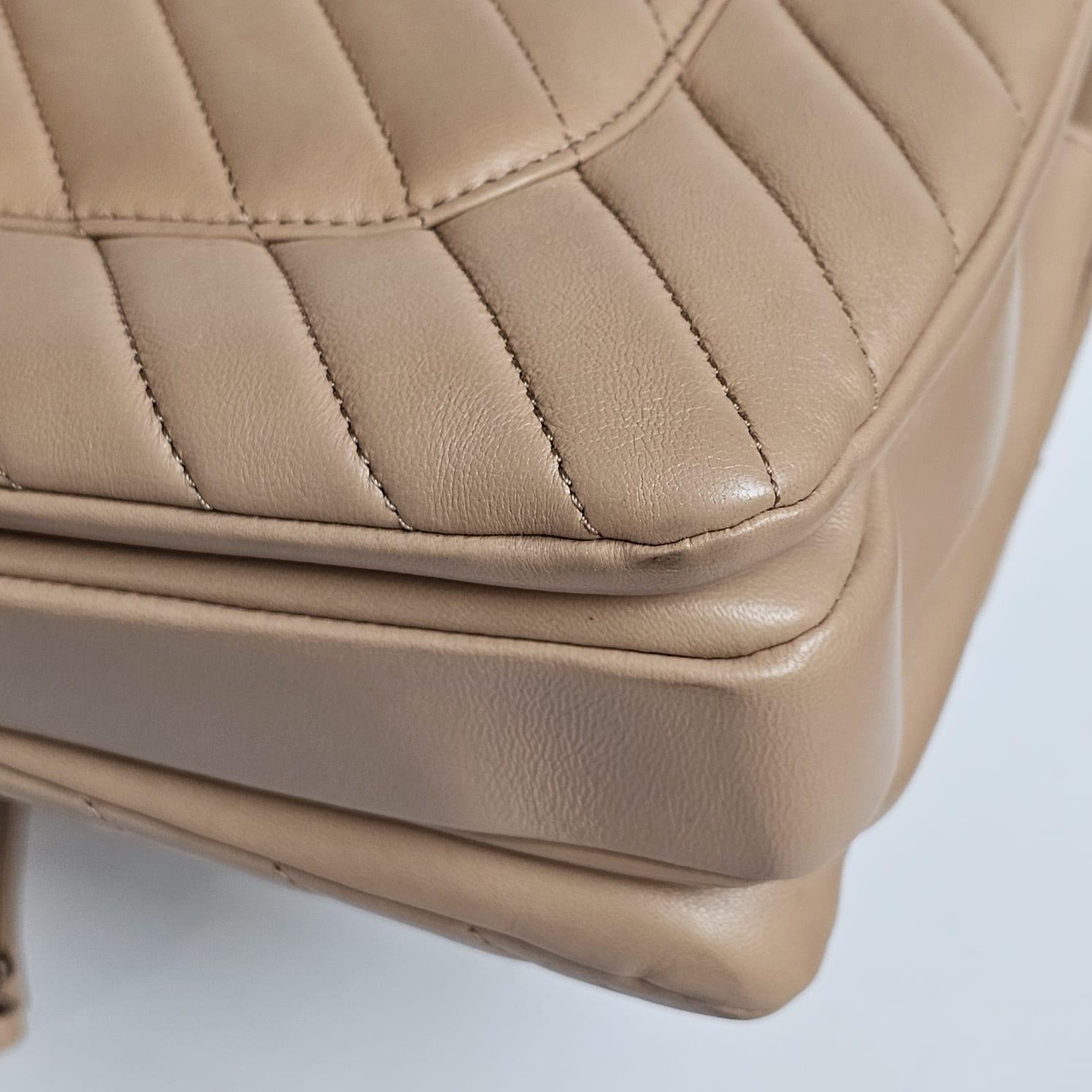 2019 Chanel Beige Chevron Quilted Medium Trendy Bag 8