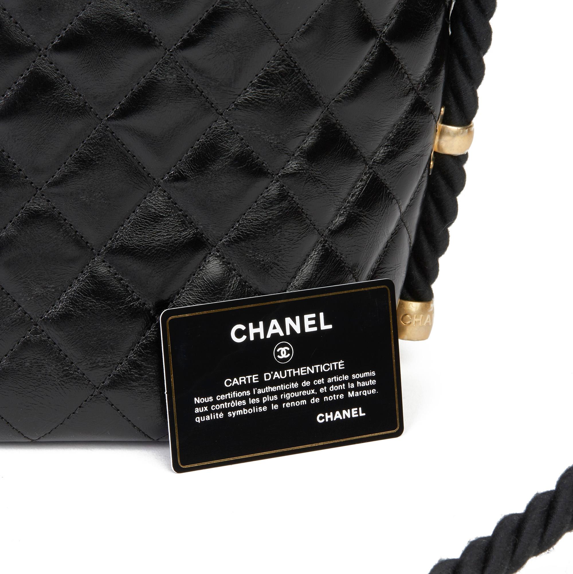 2019 Chanel Black Quilted Aged Calfskin Leather En Vogue Hobo Bag  5