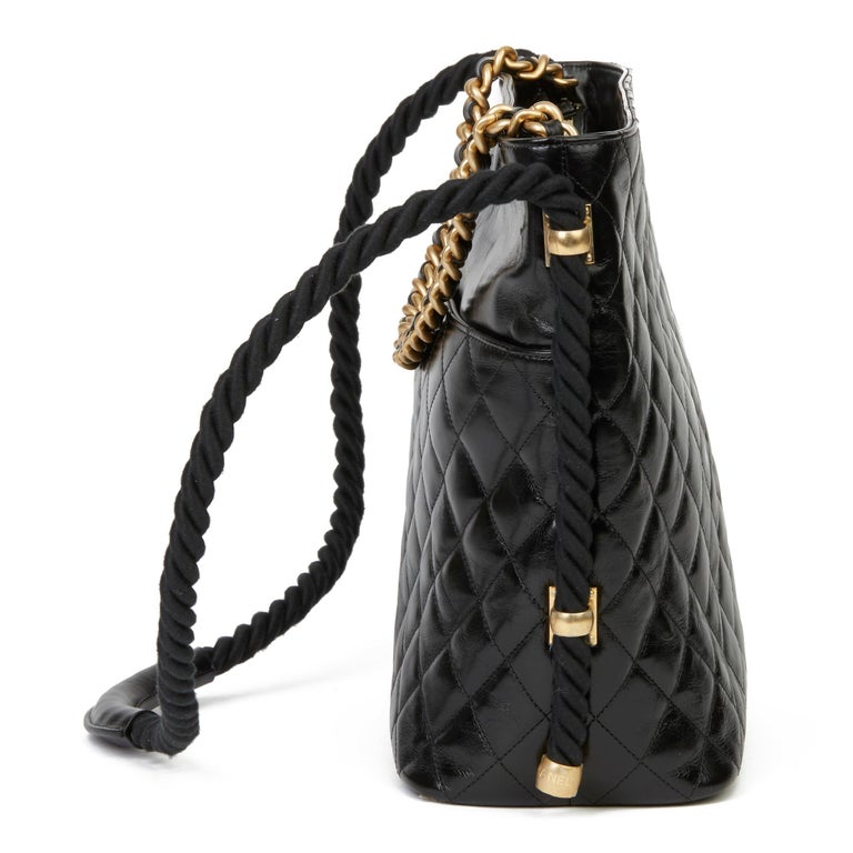 Chanel 19 Hobo Bag Black Aged Calfskin Brushed Gold Hardware – Madison  Avenue Couture