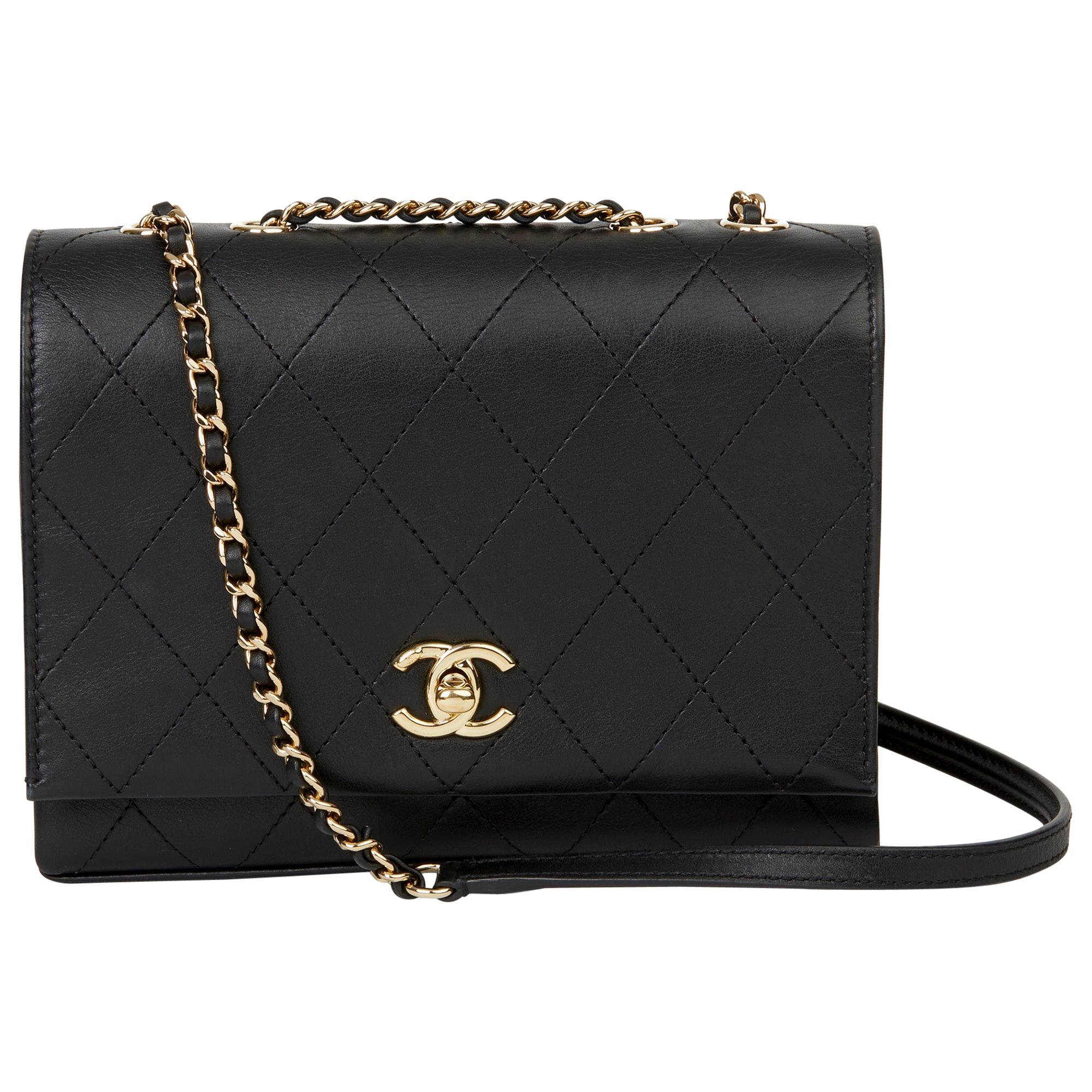 2019 Chanel Black Quilted Calfskin Triple Compartment Classic Single Flap Bag at 1stDibs | chanel calfskin quilted chanel flap bag 2019, chanel small bags