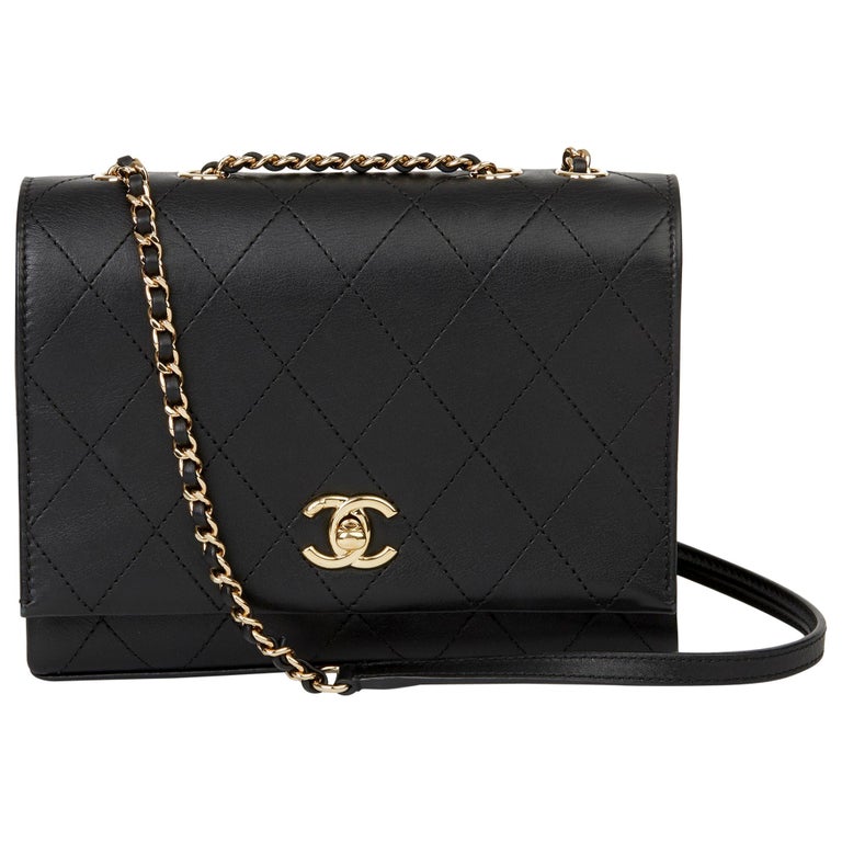 2019 Chanel Black Quilted Calfskin Triple Compartment Classic Single Flap  Bag