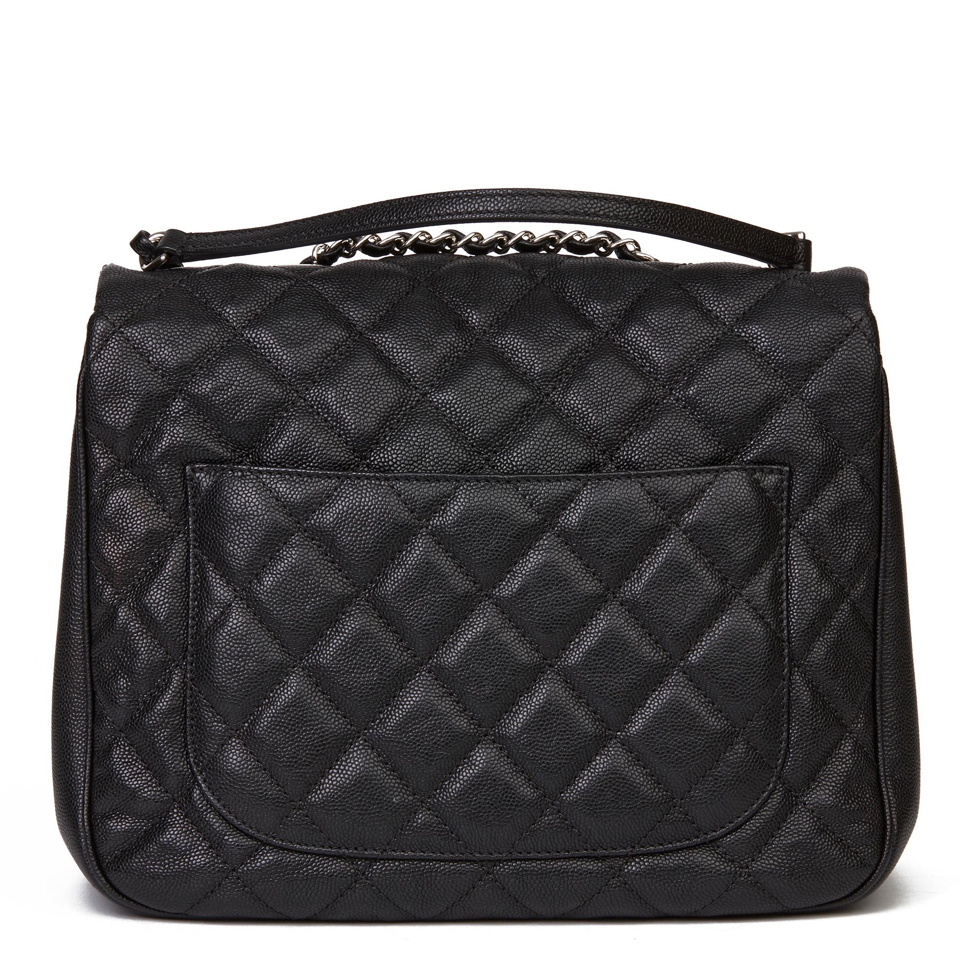 Women's 2019 Chanel Black Quilted Caviar Leather Urban Companion Flap Bag  