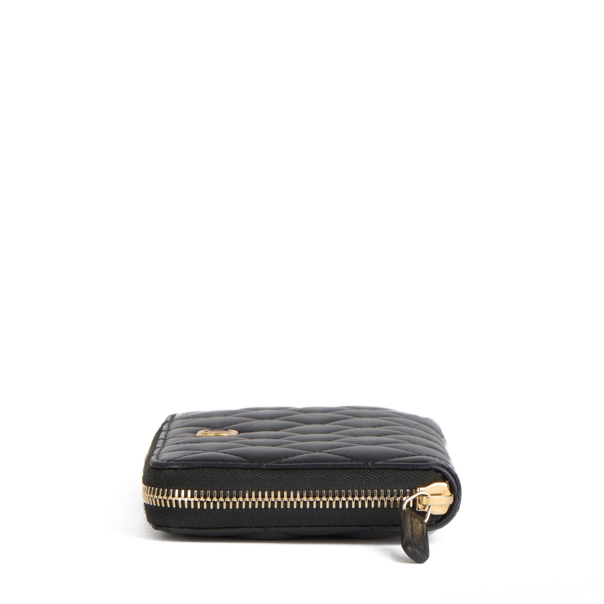 Women's 2019 Chanel Black Quilted Lambskin Classic Long Zipped Wallet