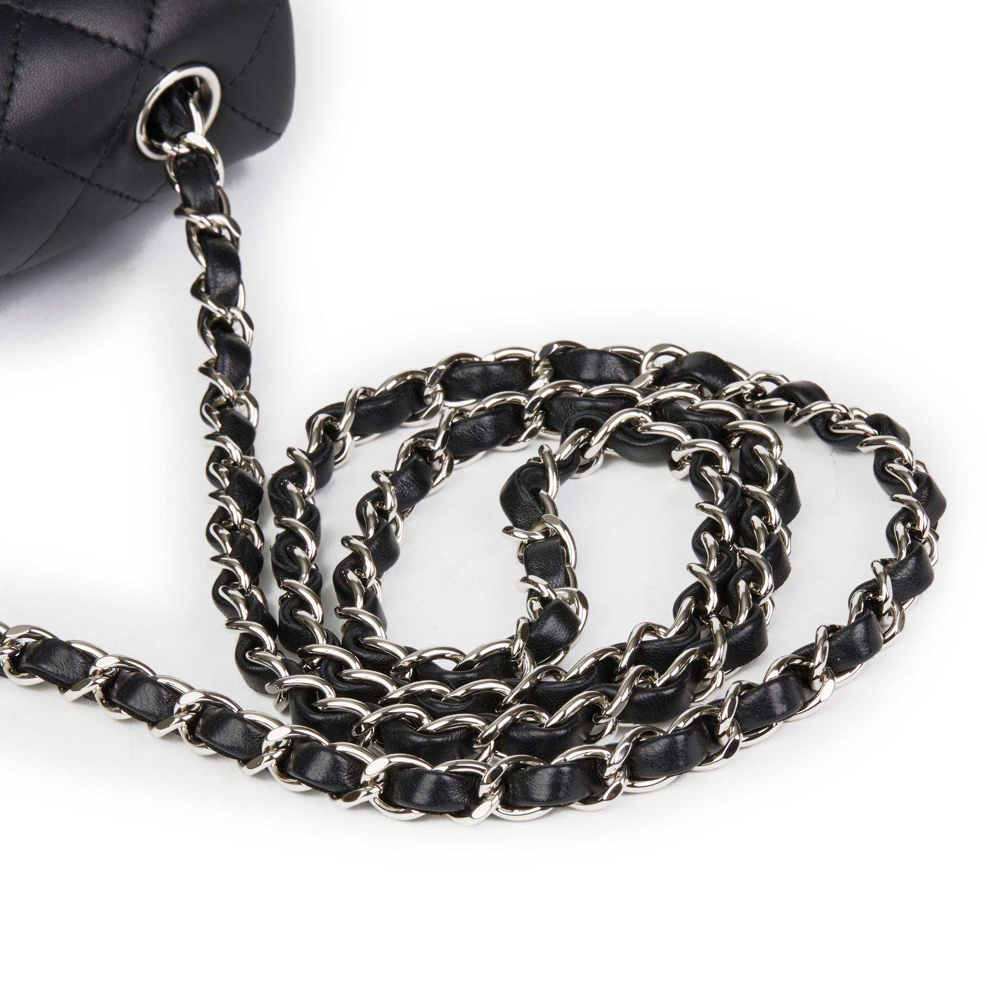 Women's 2019 Chanel Black Quilted Lambskin Rectangular Mini Flap Bag