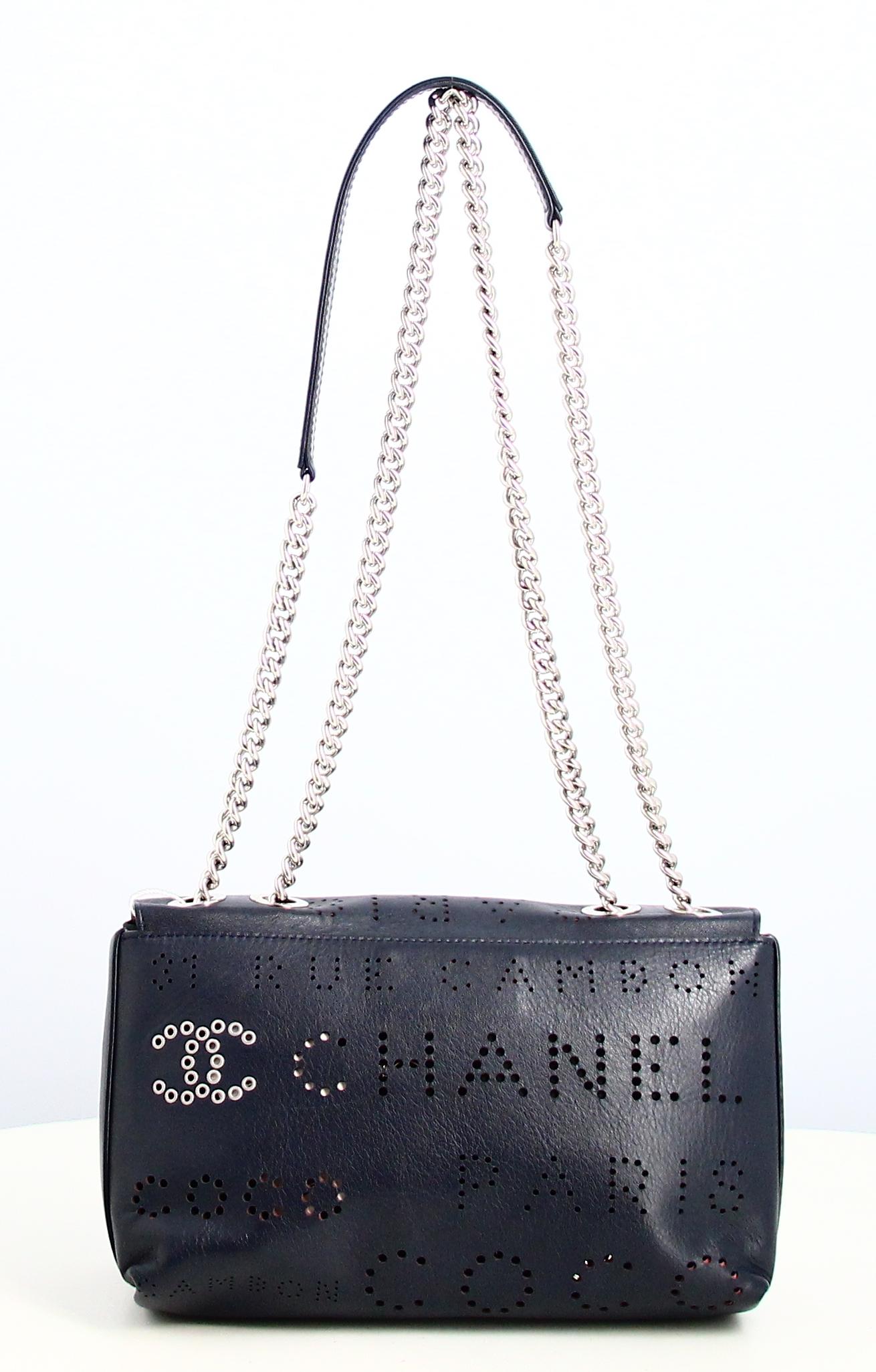 2019 Chanel Eyelet Flap Handbag 1