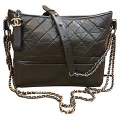 Chanel White And Black Quilted Aged Calfskin Medium Gabrielle Hobo  Ruthenium, Gold, And Silver Hardware, 2017-2018 Available For Immediate  Sale At Sotheby's