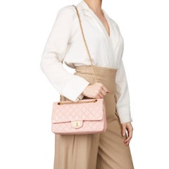 2019 Chanel Pink Quilted Aged Calfskin Leather 2.55 Reissue 225 Double Flap Bag