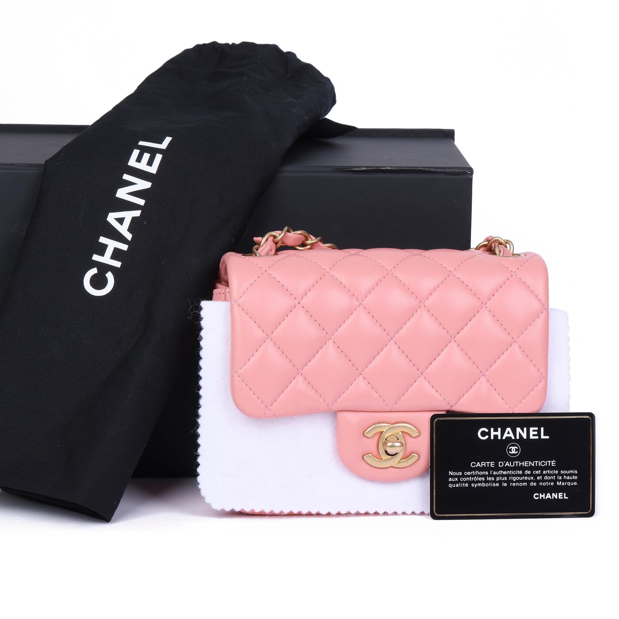 2019 Chanel Pink Quilted Lambskin Leather Mini Flap Bag at 1stDibs ...