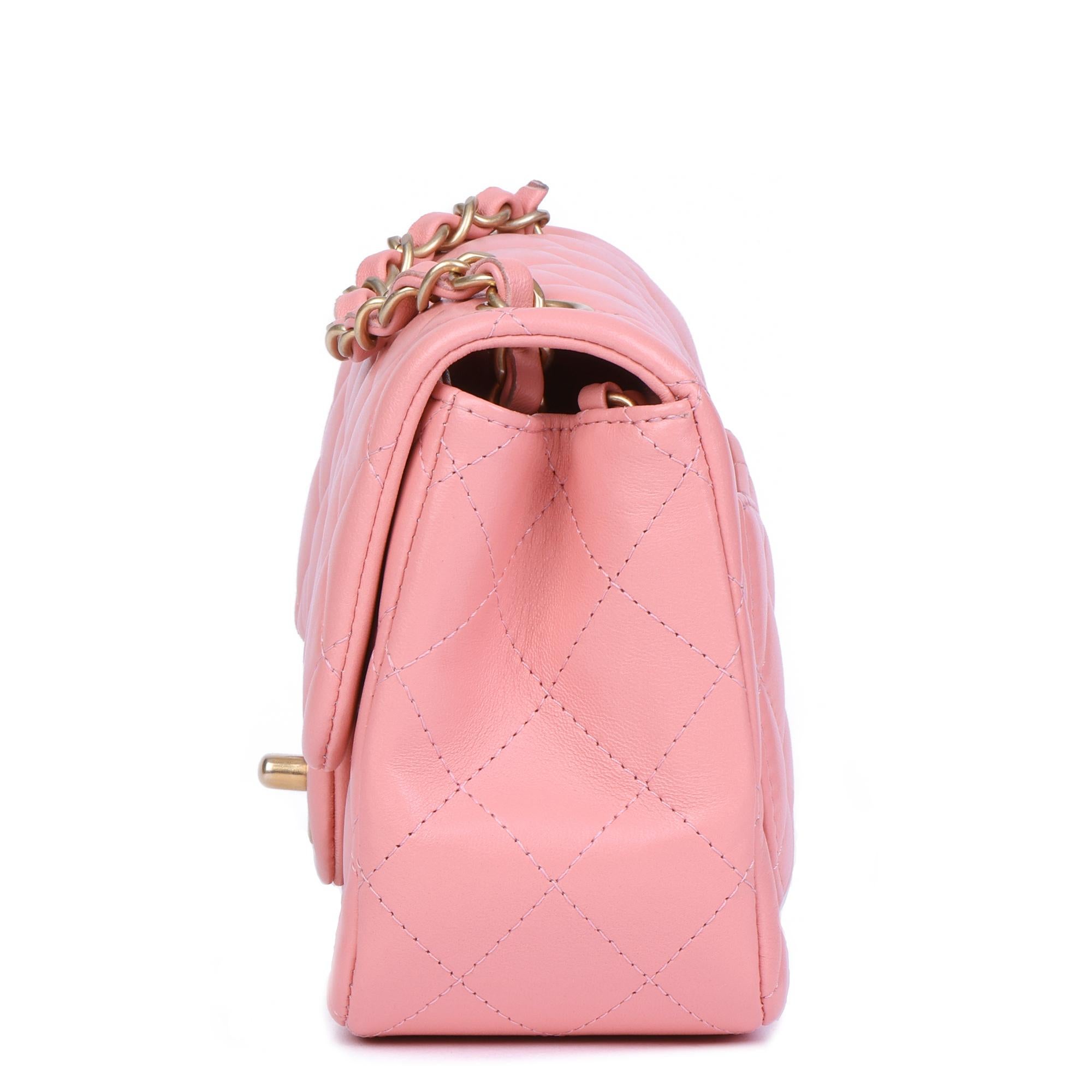 2019 Chanel Pink Quilted Lambskin Leather Mini Flap Bag at 1stDibs ...