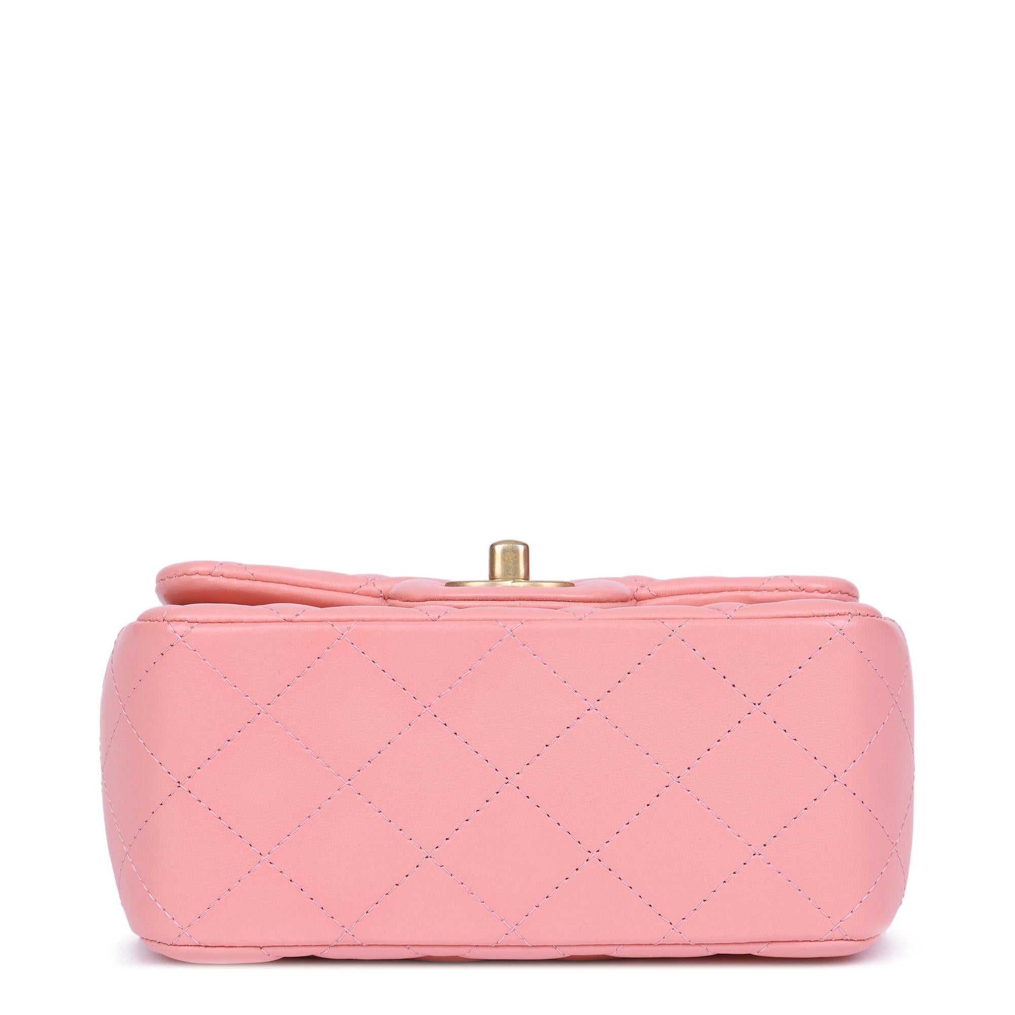 2019 Chanel Pink Quilted Lambskin Leather Mini Flap Bag at 1stDibs ...