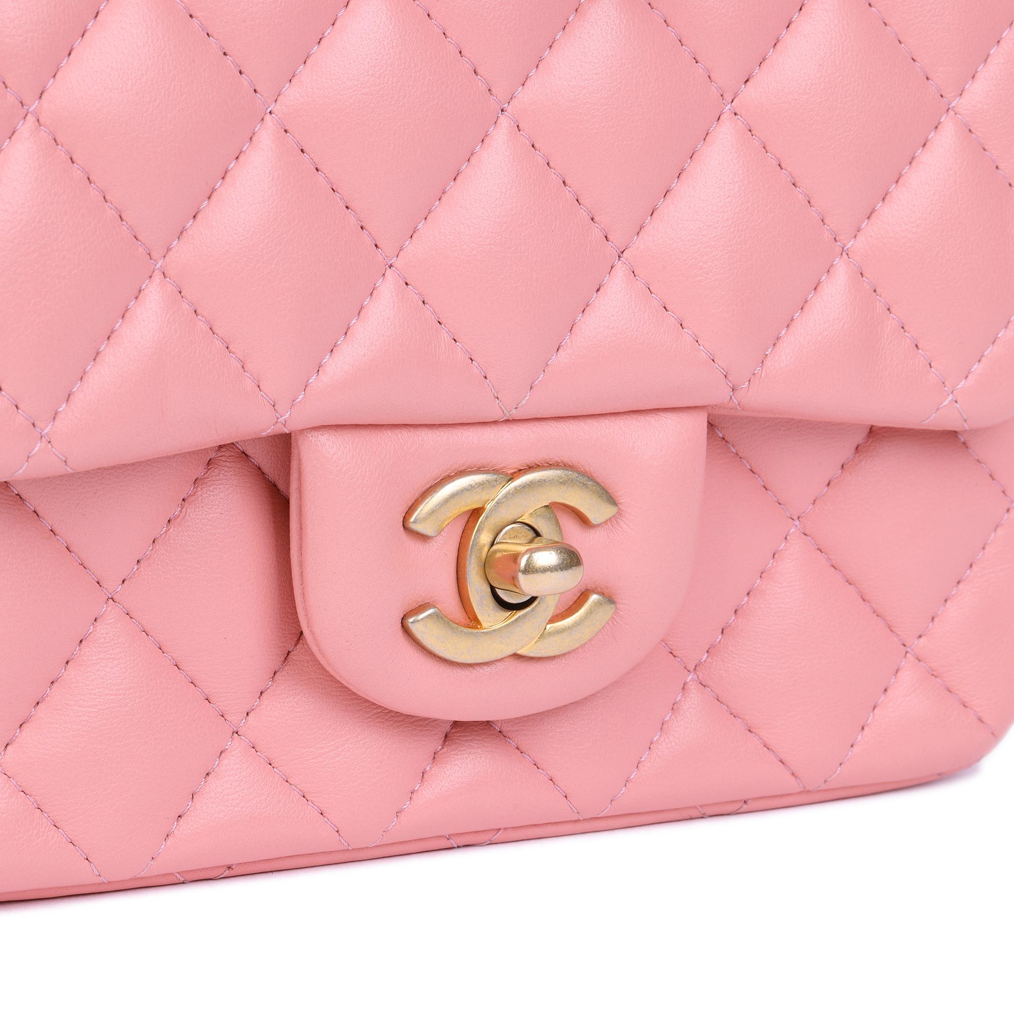2019 Chanel Pink Quilted Lambskin Leather Mini Flap Bag at 1stDibs ...
