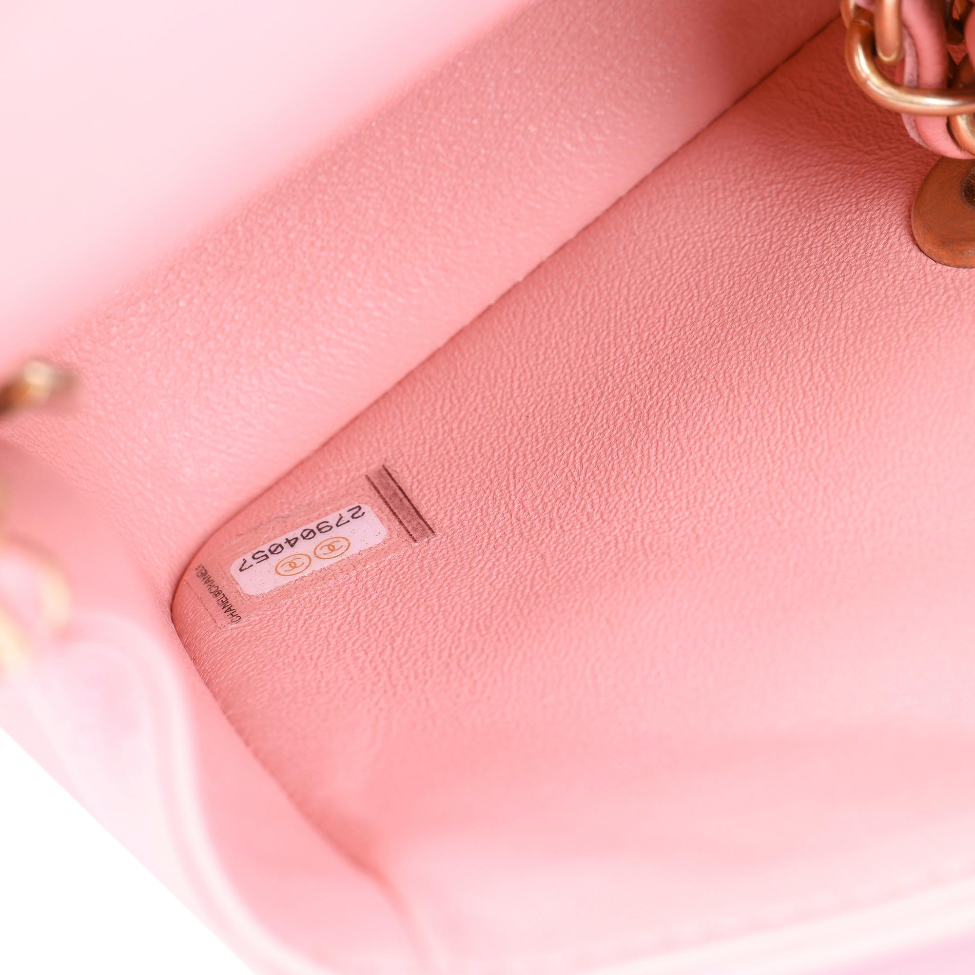 2019 Chanel Pink Quilted Lambskin Leather Mini Flap Bag at 1stDibs ...