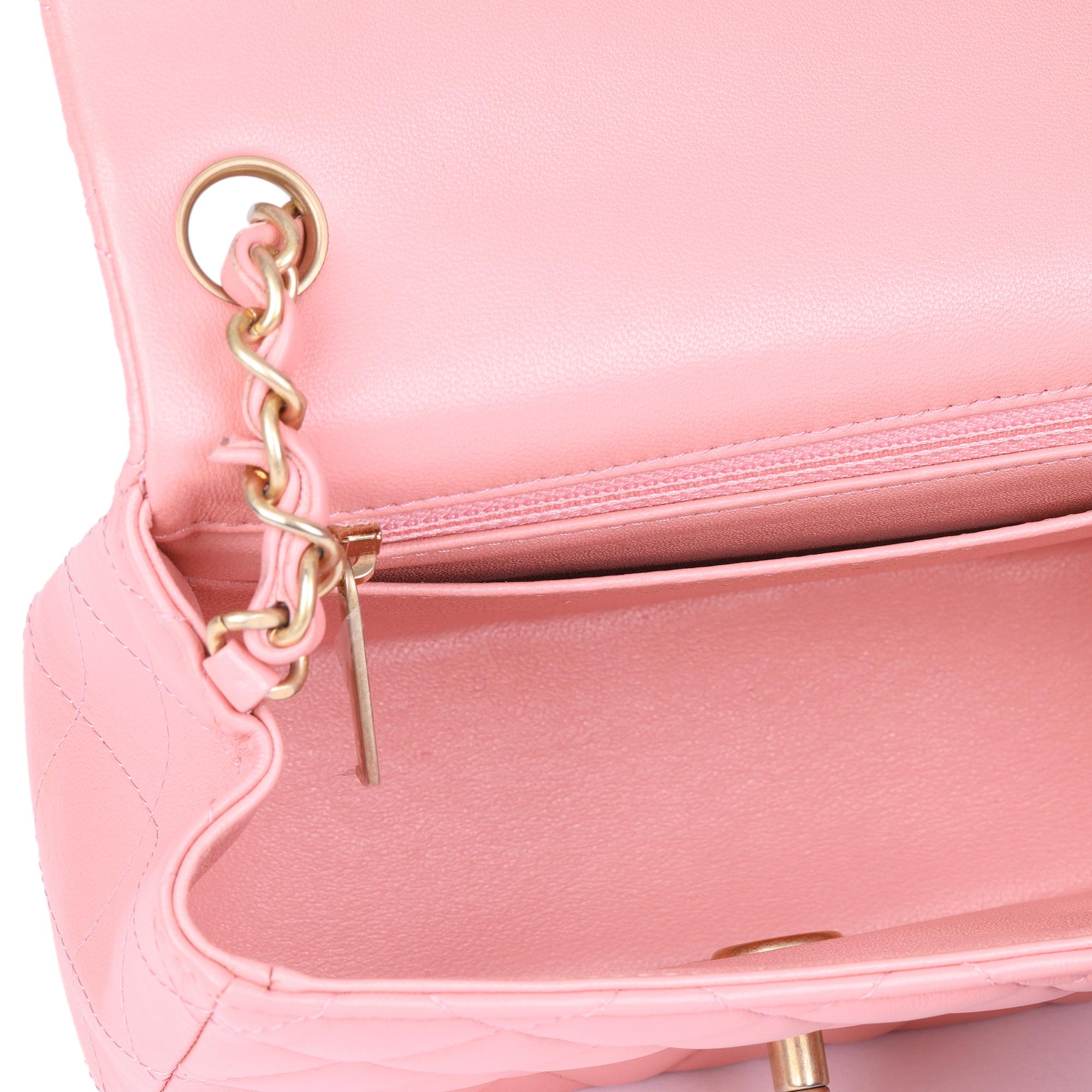 2019 Chanel Pink Quilted Lambskin Leather Mini Flap Bag at 1stDibs ...