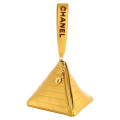 2019 Chanel Pyramid Leather Clutch