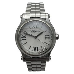 2019 Chopard Happy Sport 278590-3002 Quartz White Dial 3 Diamonds Papers
