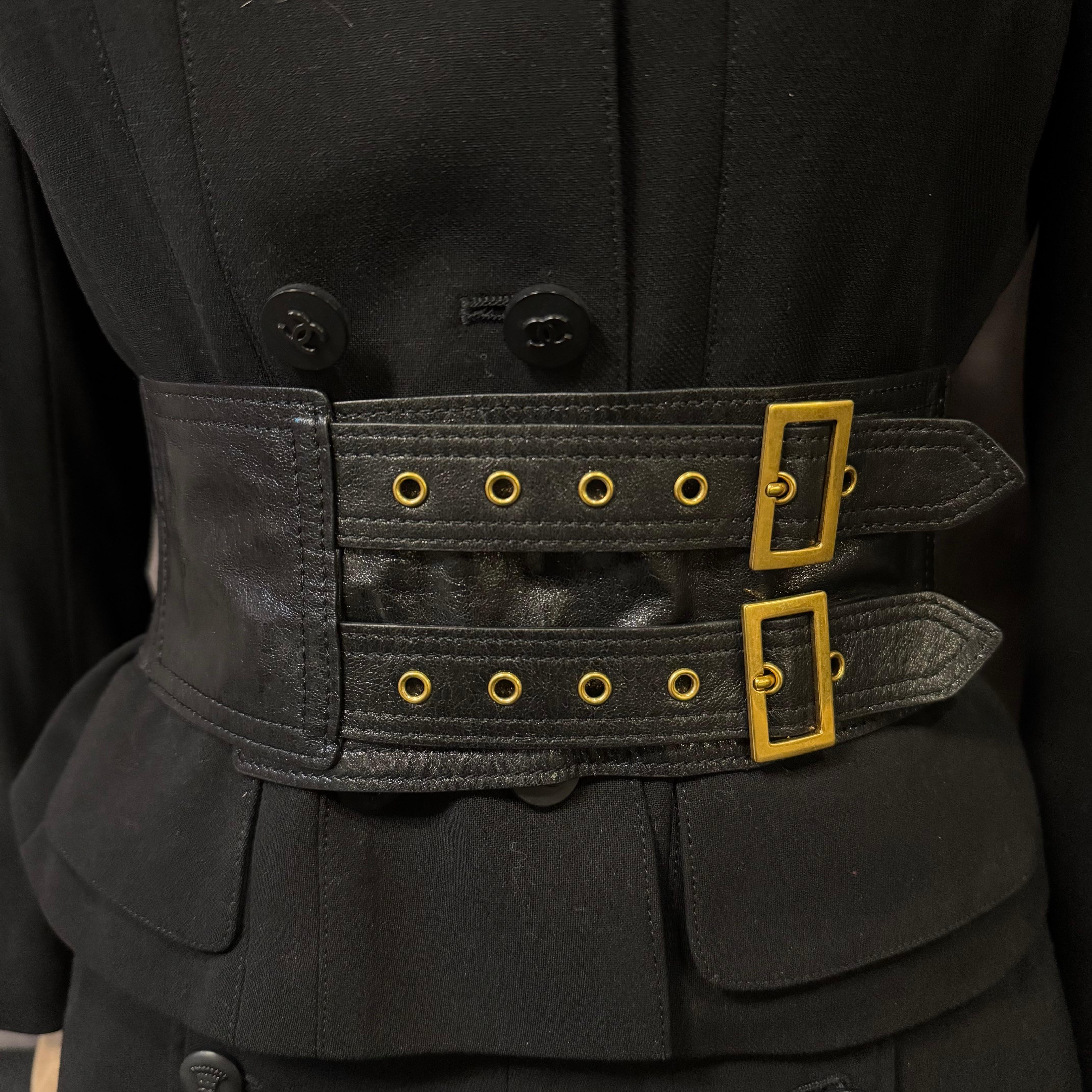 2019 Christian Dior Cintura a sella in pelle nera In condizioni buone in vendita a Jakarta, Daerah Khusus Ibukota Jakarta