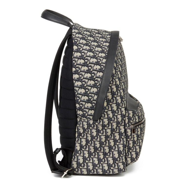 2019 Christian Dior Black Monogram Canvas Oblique Backpack at 1stDibs