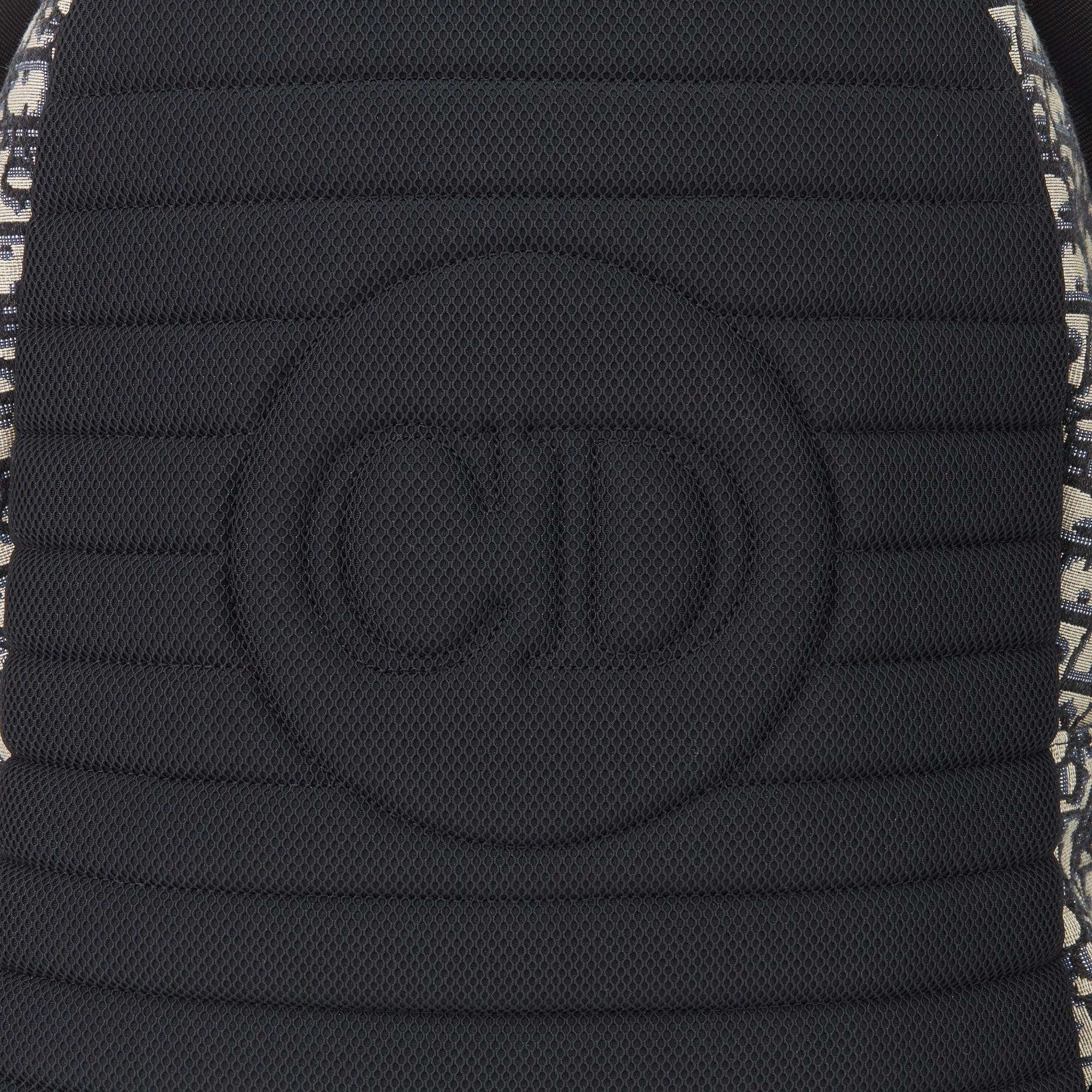 Women's 2019 Christian Dior Black Monogram Canvas Oblique Backpack