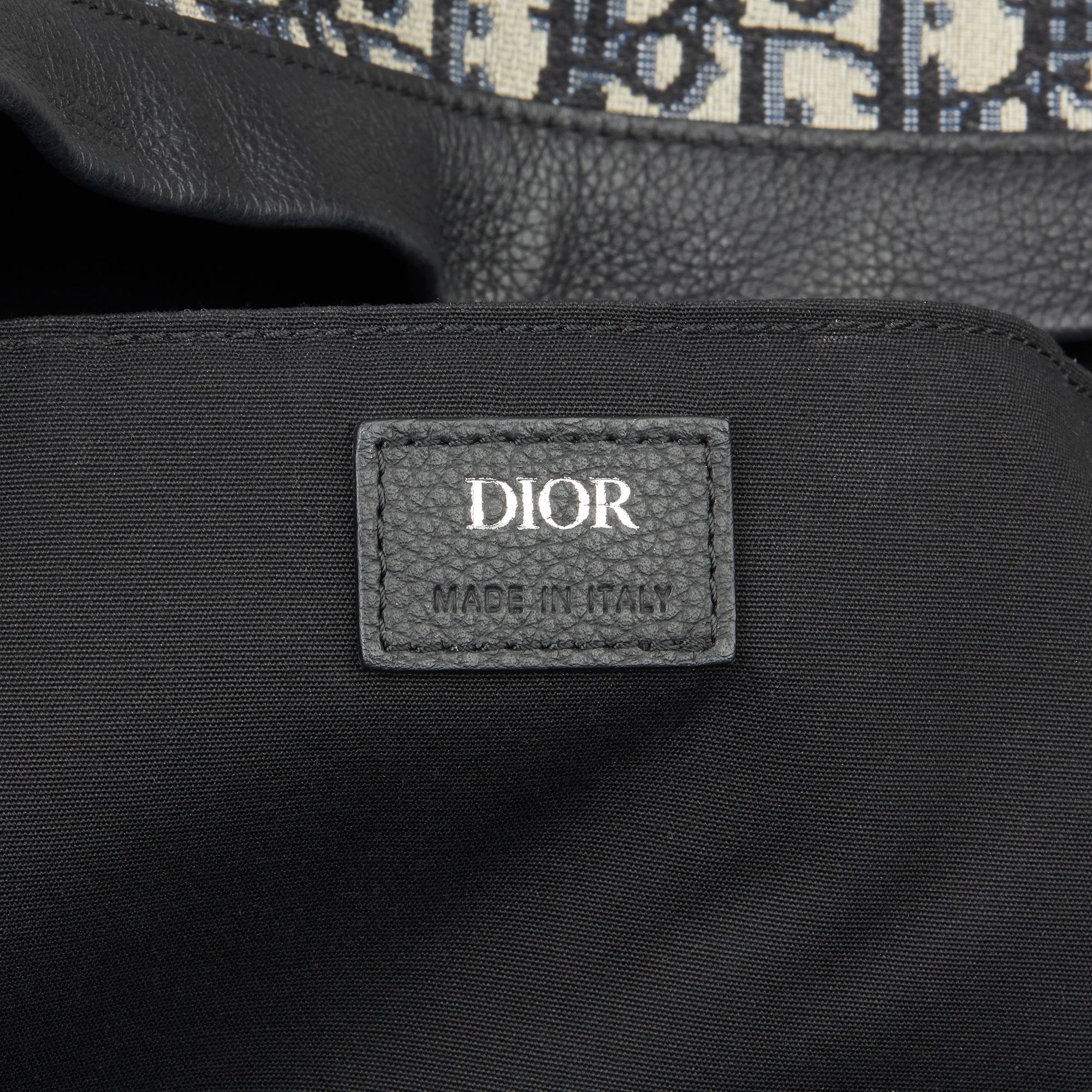 2019 Christian Dior Black Monogram Canvas Oblique Backpack 1