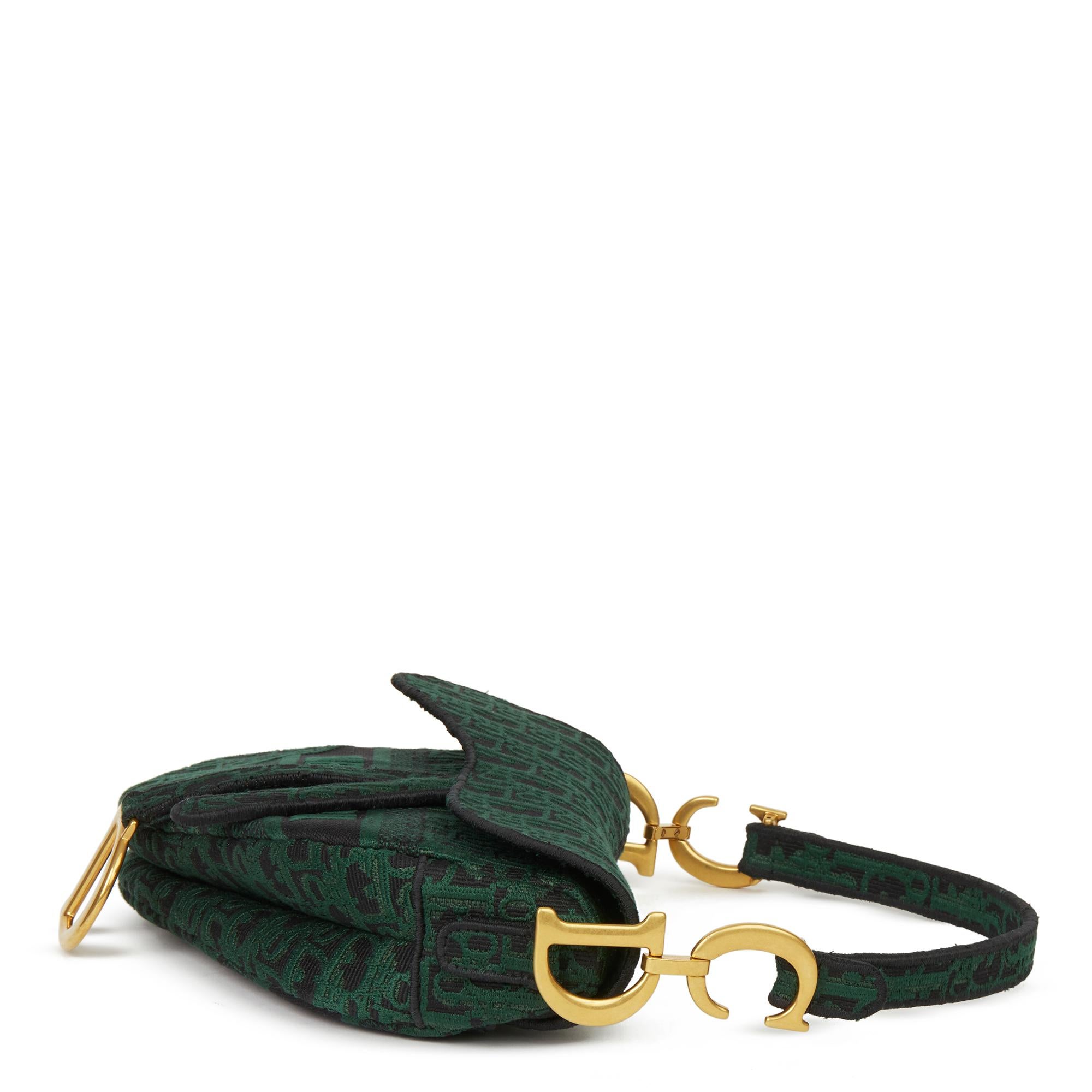 green saddle bag dior