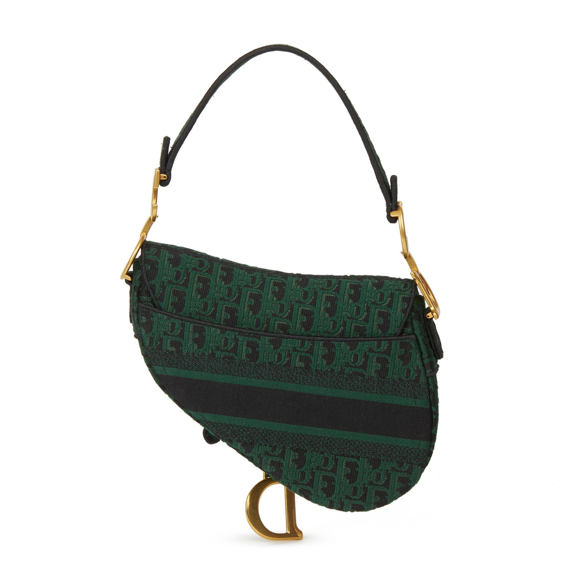 christian dior black saddle bag