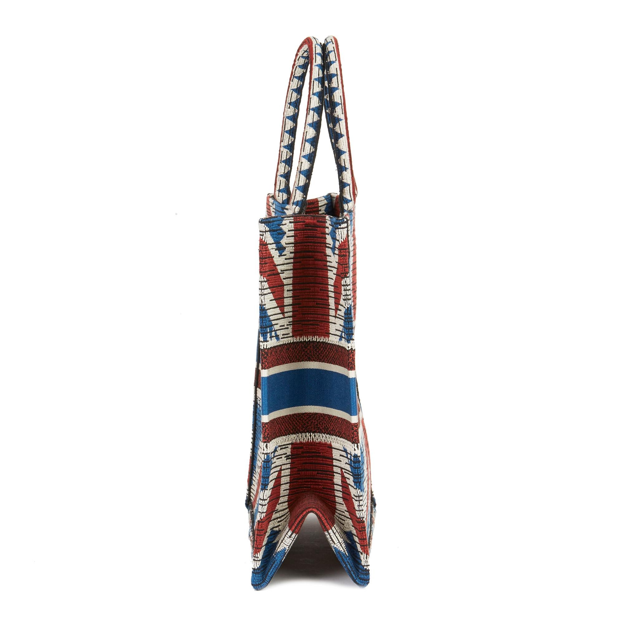 dior union jack book tote