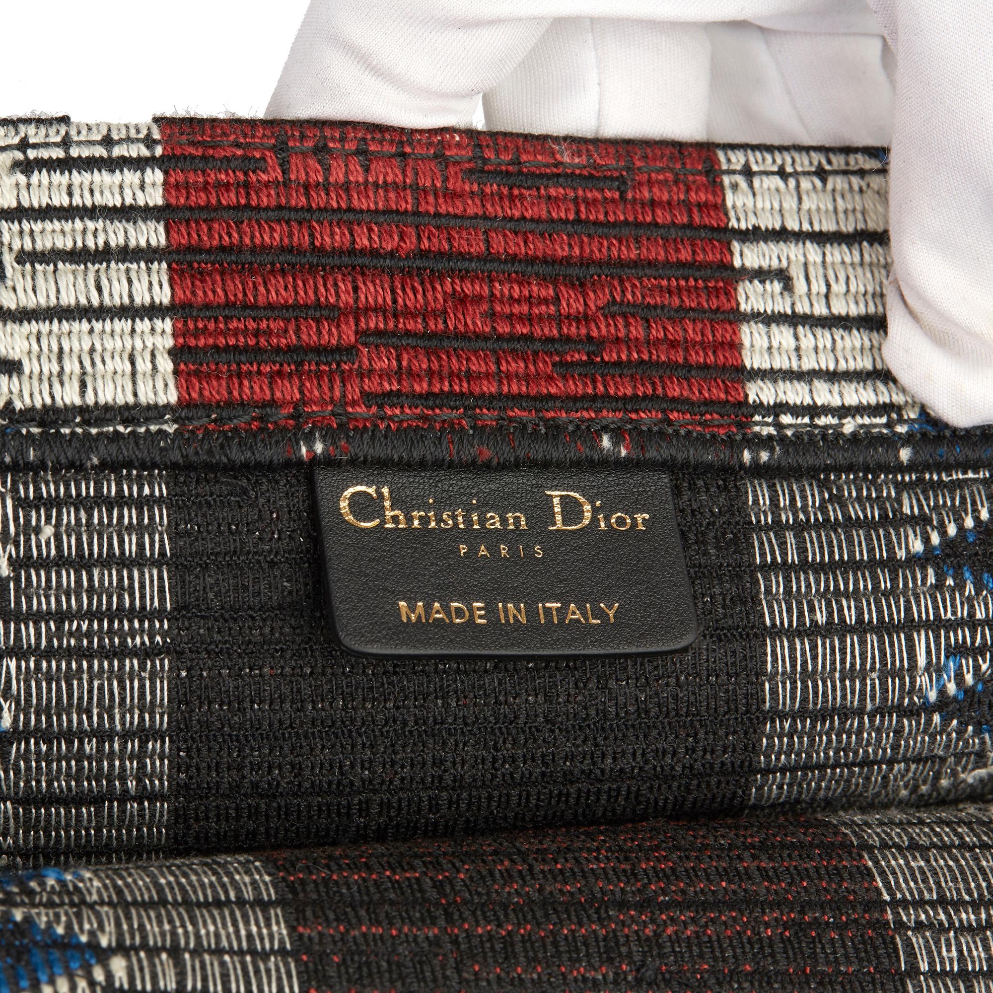 2019 Christian Dior Red, White & Blue Union Jack Book Tote 1