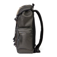 2019 Gucci Black & Gold Monogram Calfskin Leather & Gold Python Leather Dapper D