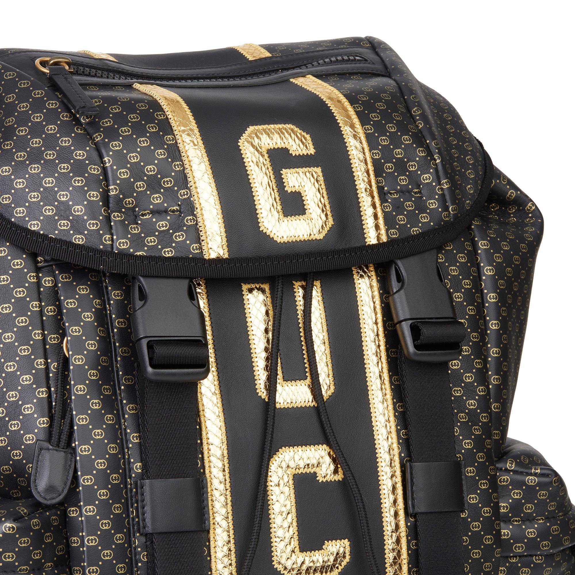 gucci backpack gold