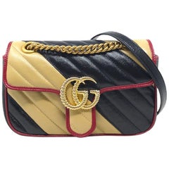 2019 Gucci Multicolor Leather Marmont 22 Bag