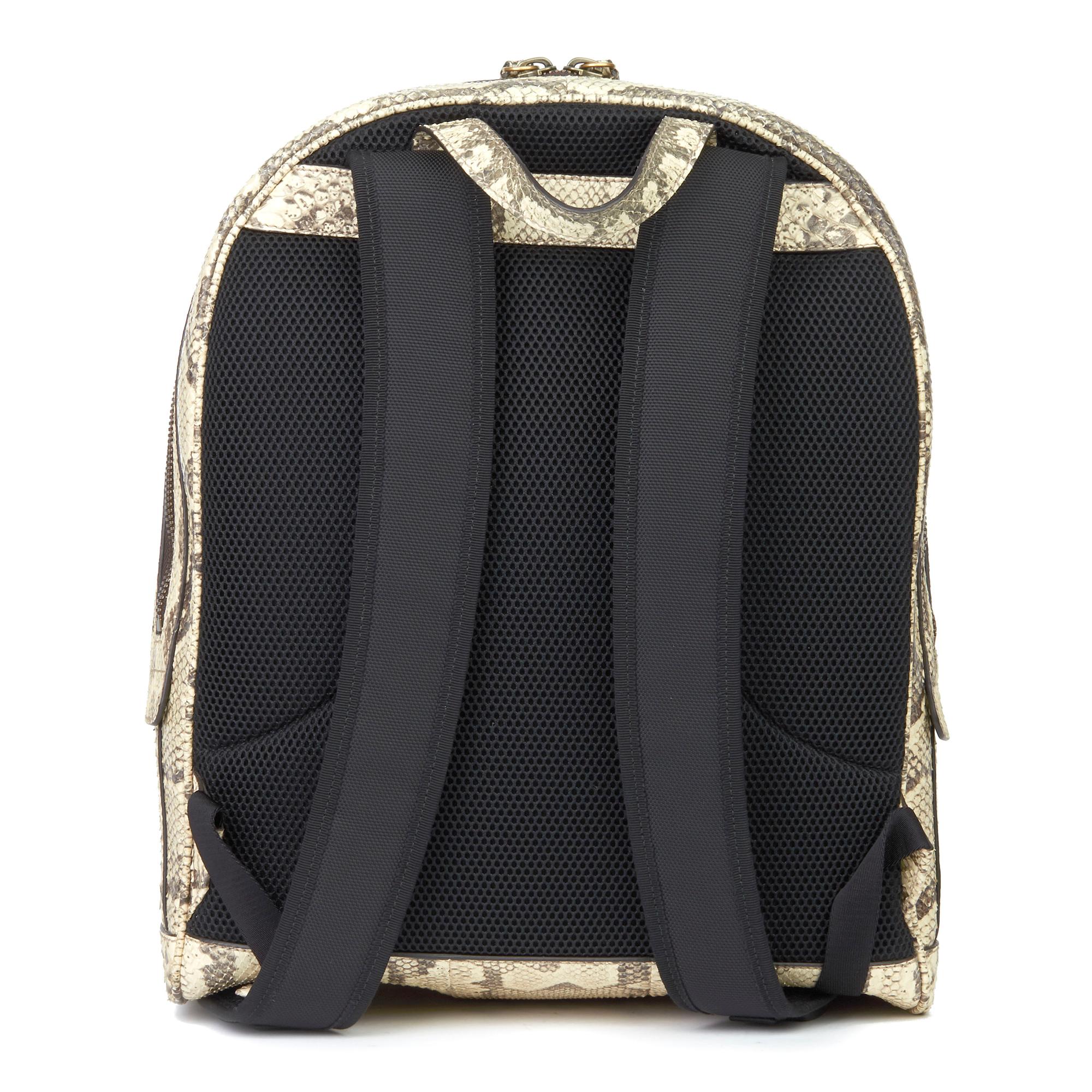 gucci python backpack