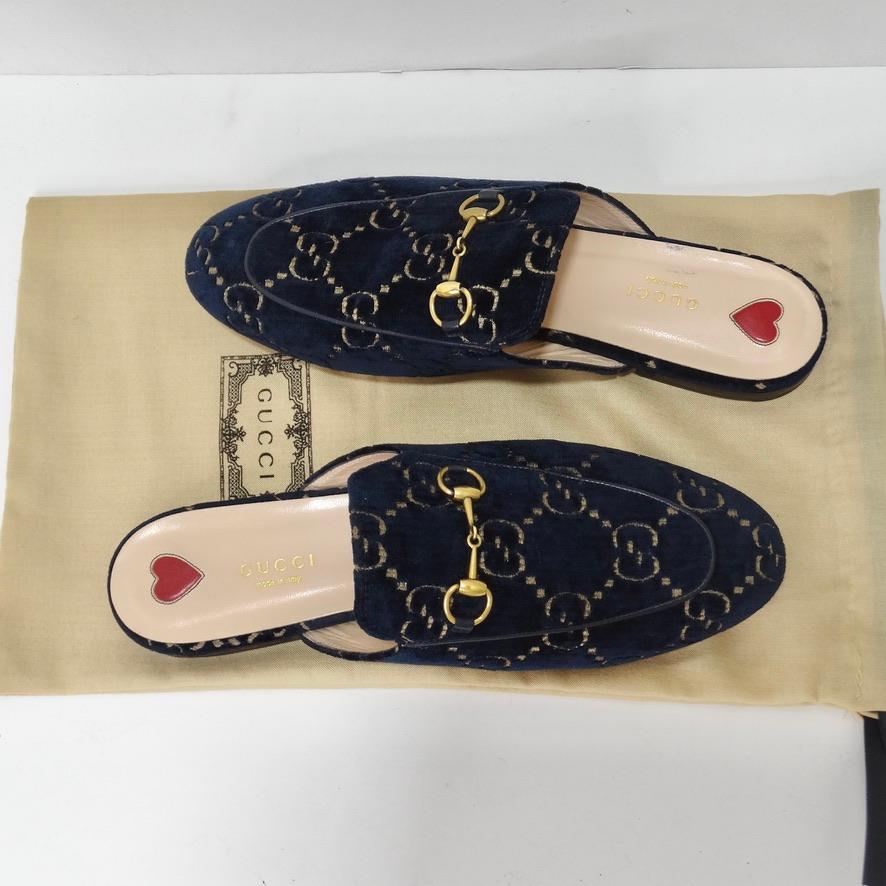 2019 Gucci Princetown Horsebit Velvet Mules 6