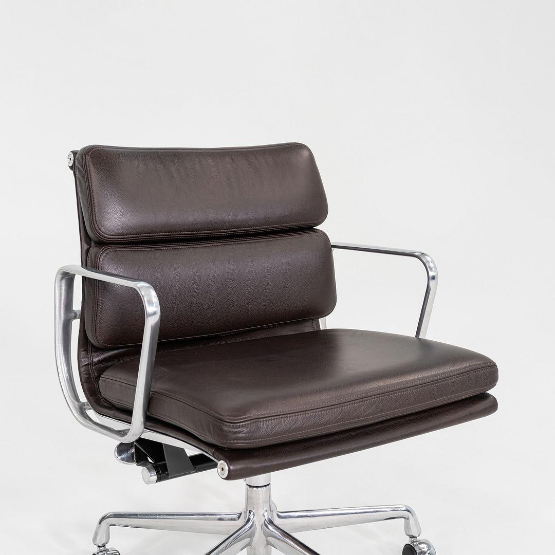 2019 Herman Miller Eames Soft Pad Management Desk Chair in Brown Leather For Sale 3